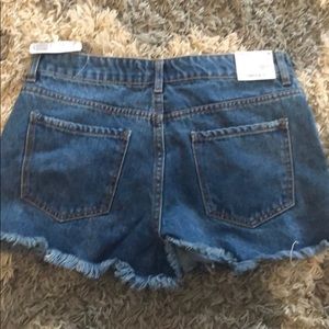 High wasted jean shorts